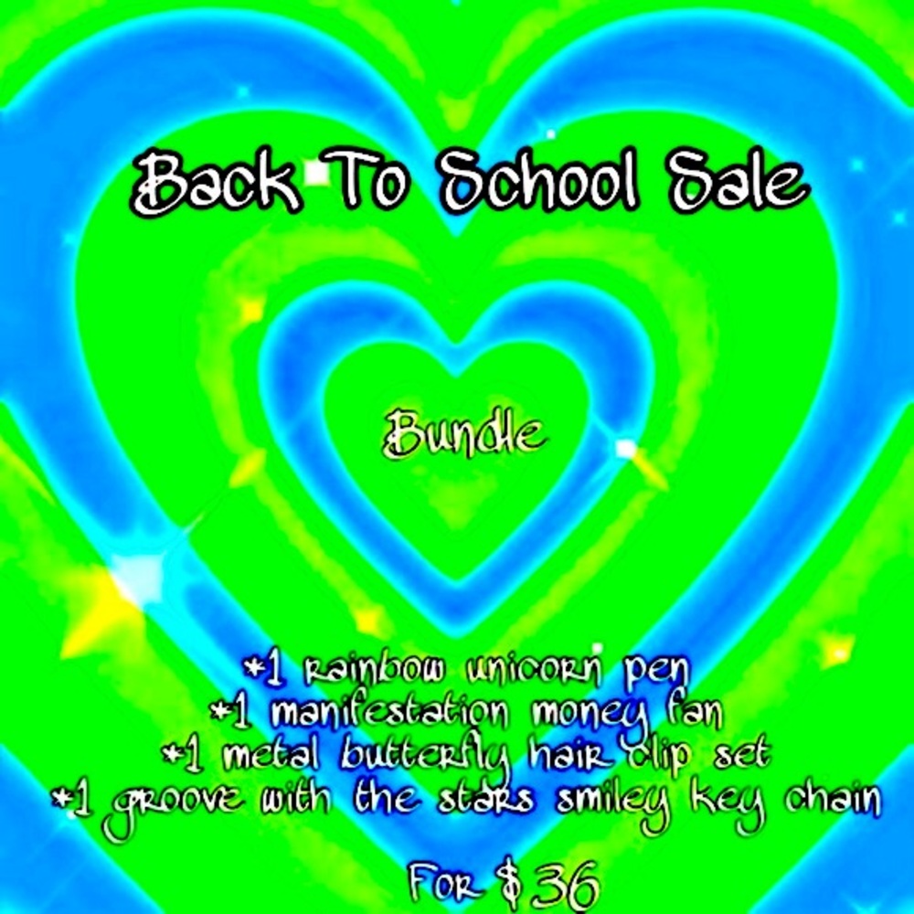 Back To School Sale 💚✏️ 📚💙